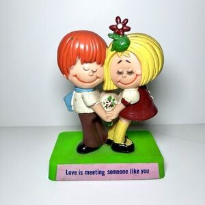 RARE Vintage 1971 Berries Figurine, " Love Is Meeting Someone Like You" Hippie